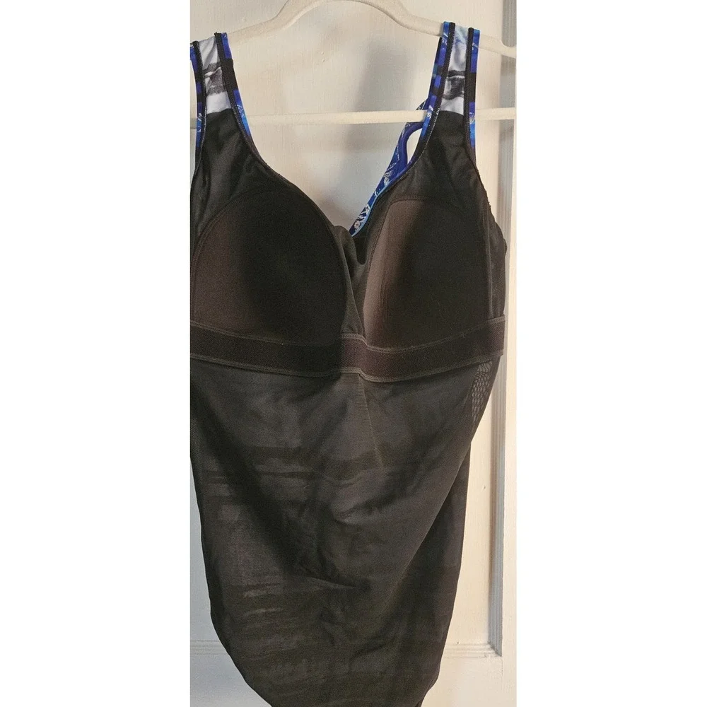 NWT St. John's Bay‎ night beach one piece siwmsuit Sz 20W